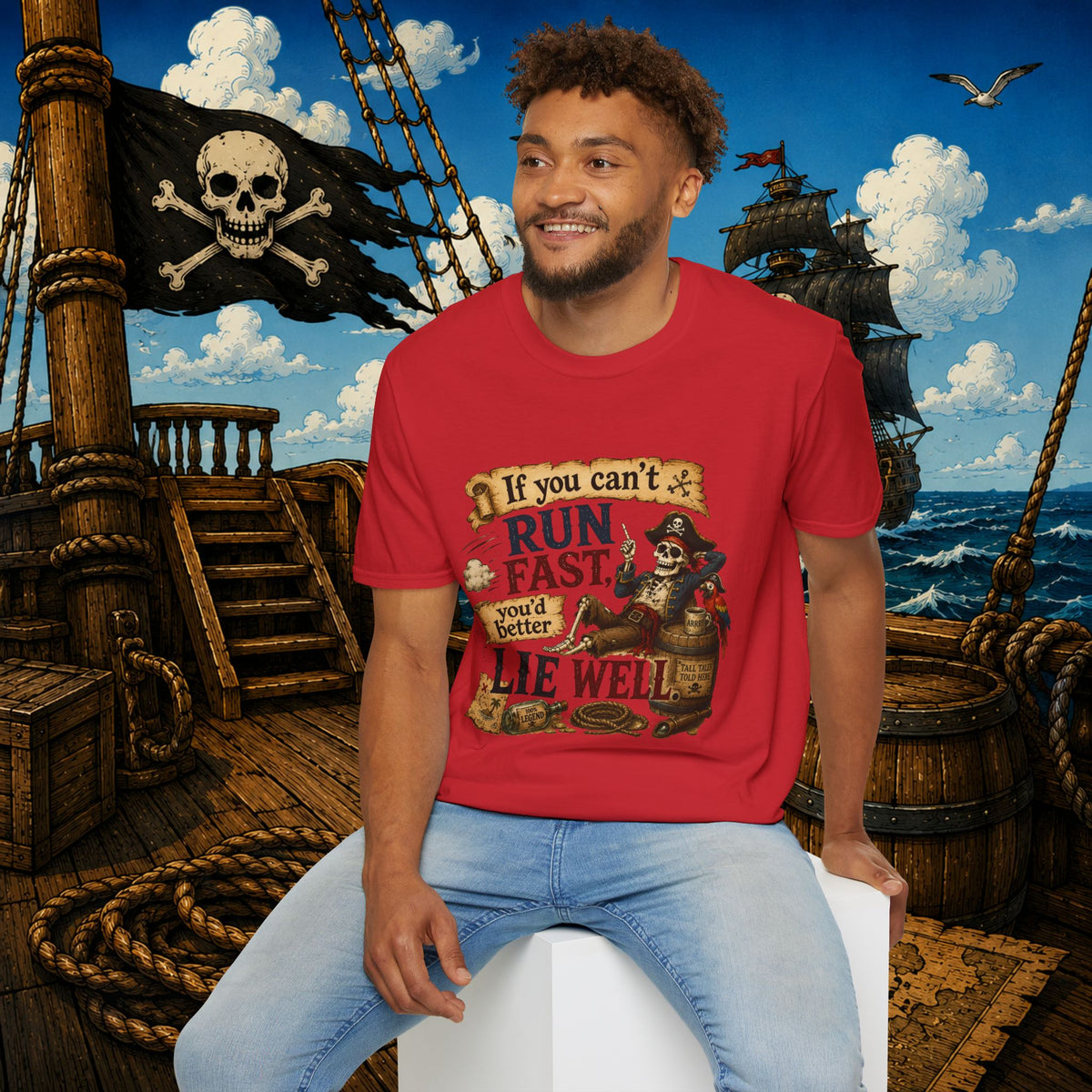 Run Fast, Lie Well Pirate T-Shirt