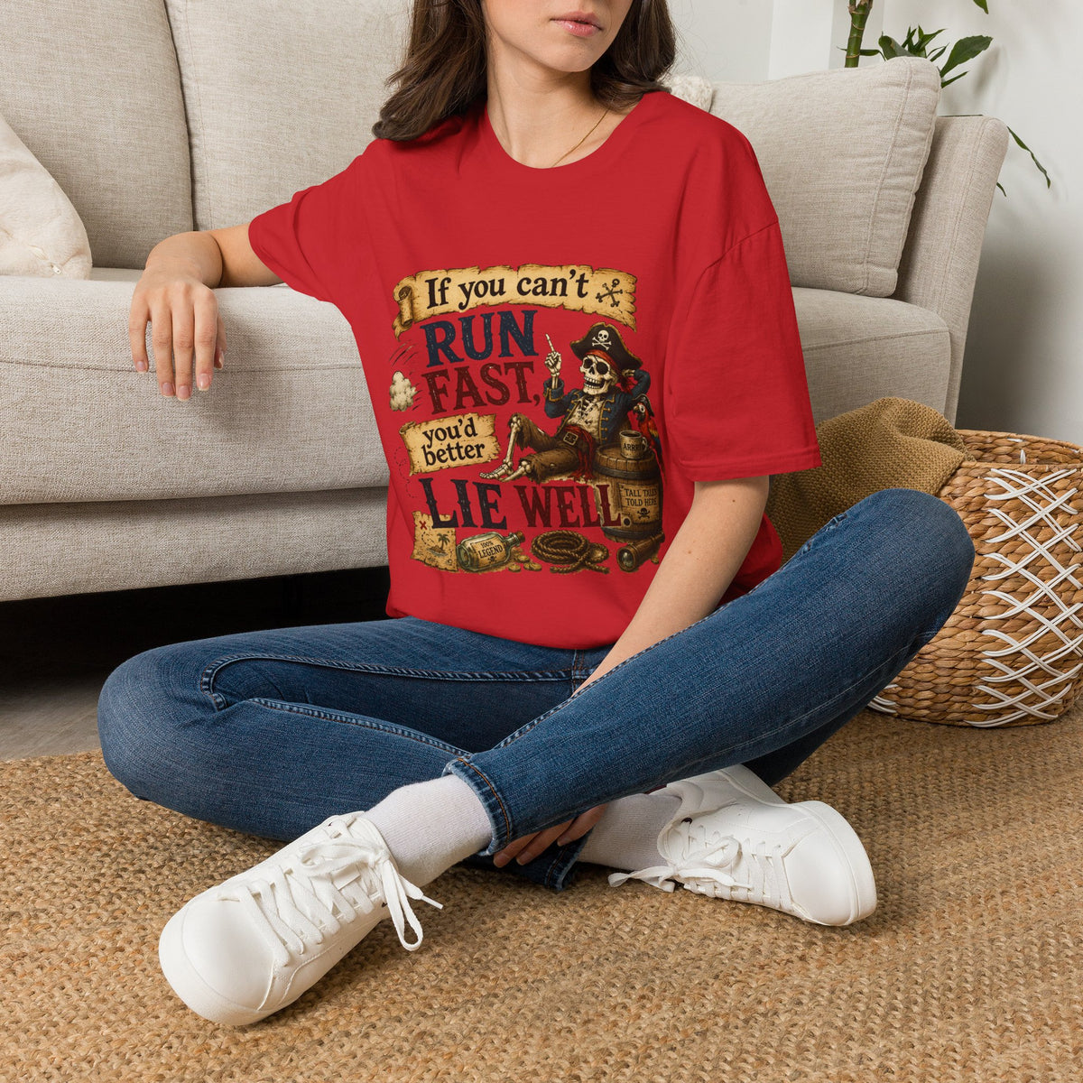 Run Fast, Lie Well Pirate T-Shirt