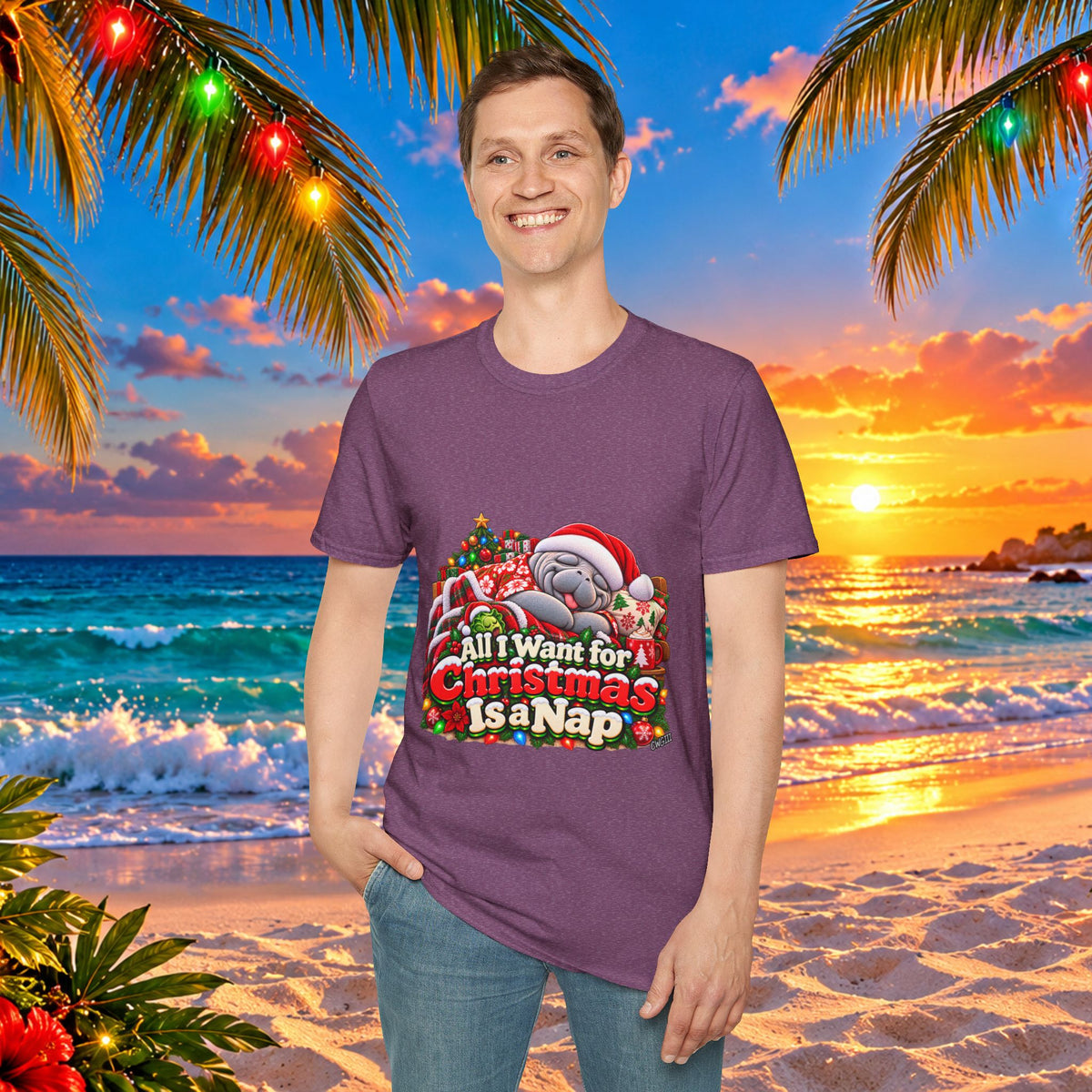 All I Want for Christmas Is a Nap Christmas T-Shirt