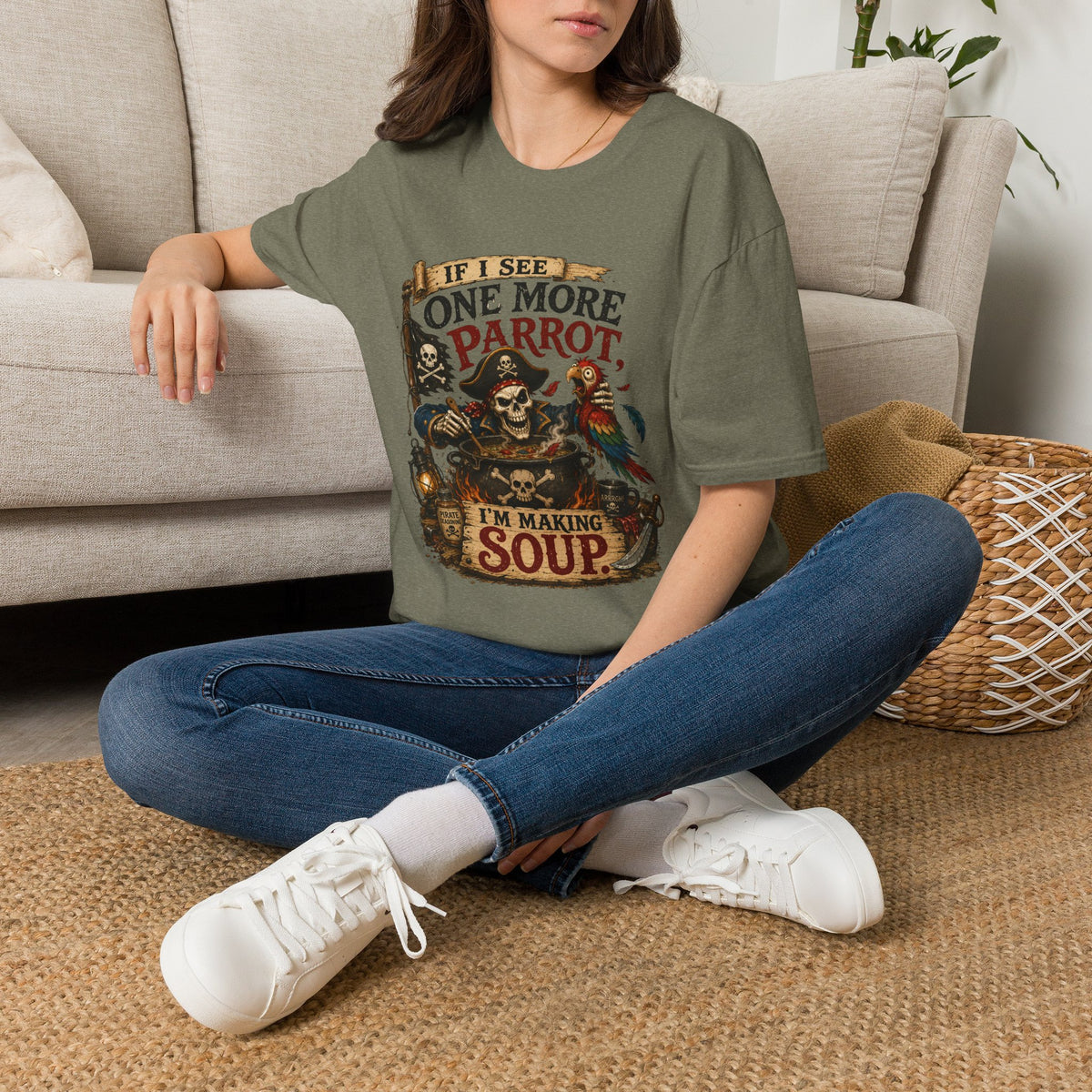 If I See One More Parrot I’m Making Soup Pirate T-Shirt