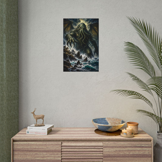 Cthulhu Ocean Horror Rolled Poster