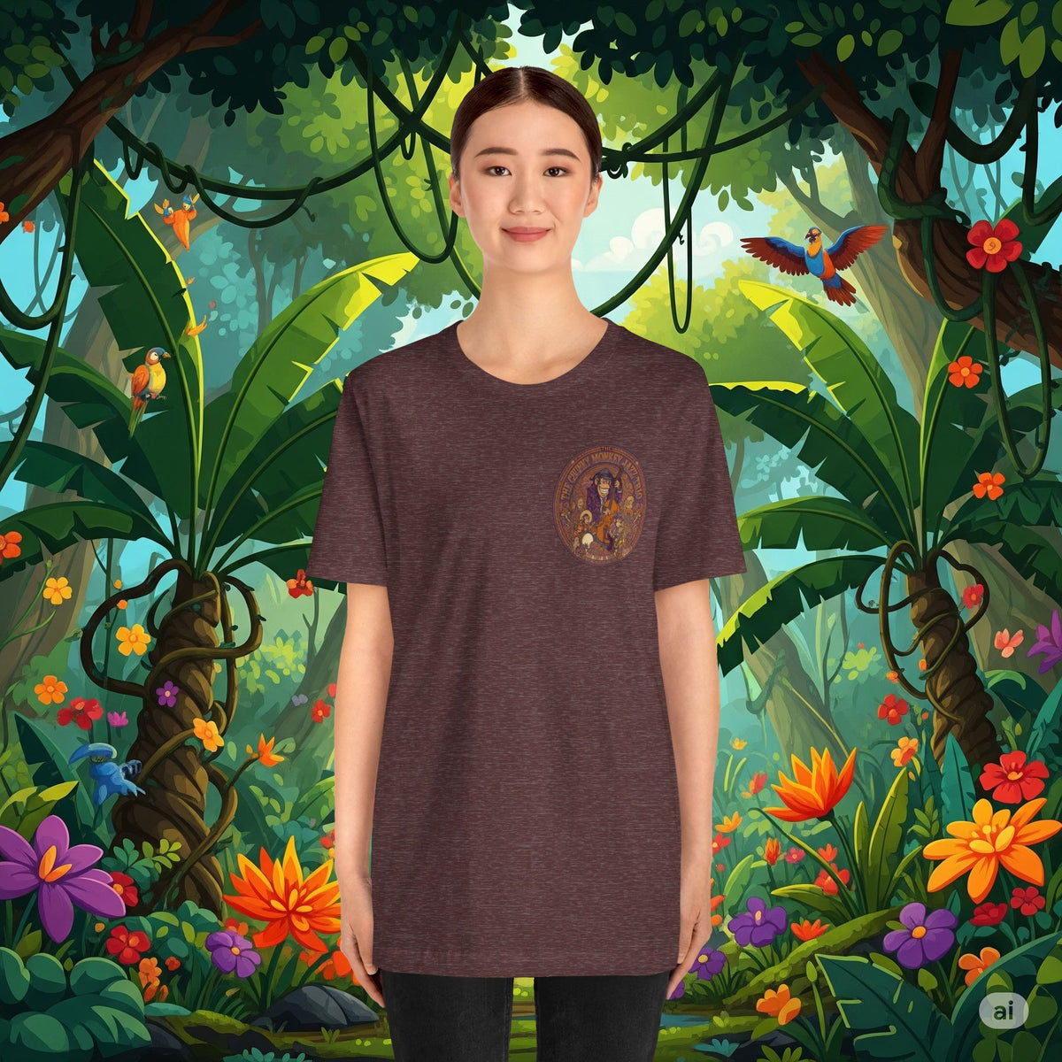Vintage Style Fat Tony and the Chunky Monkey Trio Shirt - Retro Band Tee