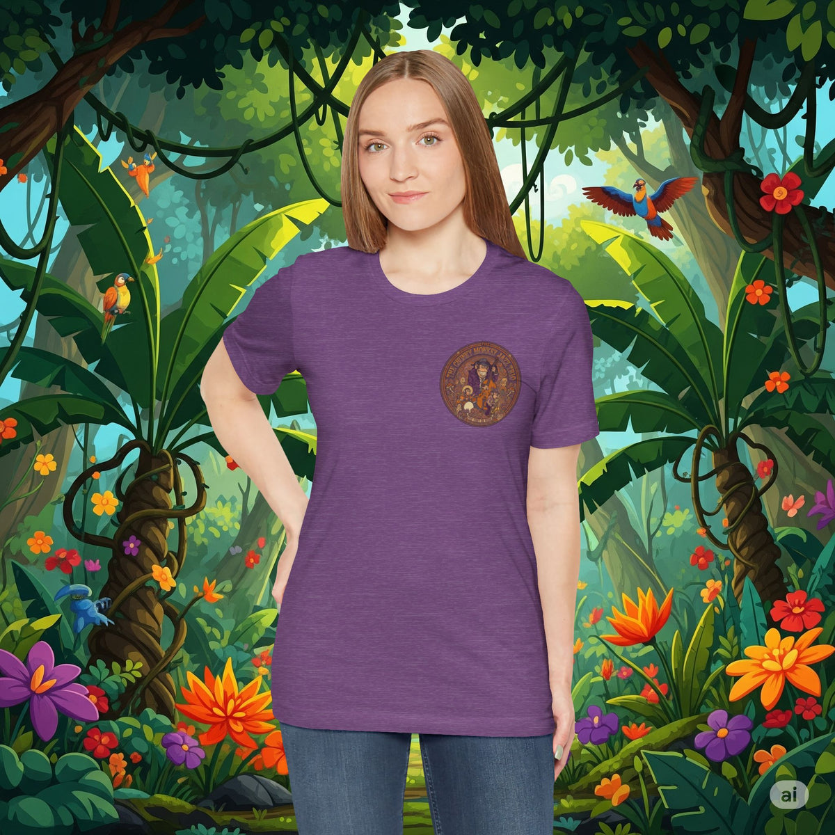 Vintage Style Fat Tony and the Chunky Monkey Trio Shirt - Retro Band Tee