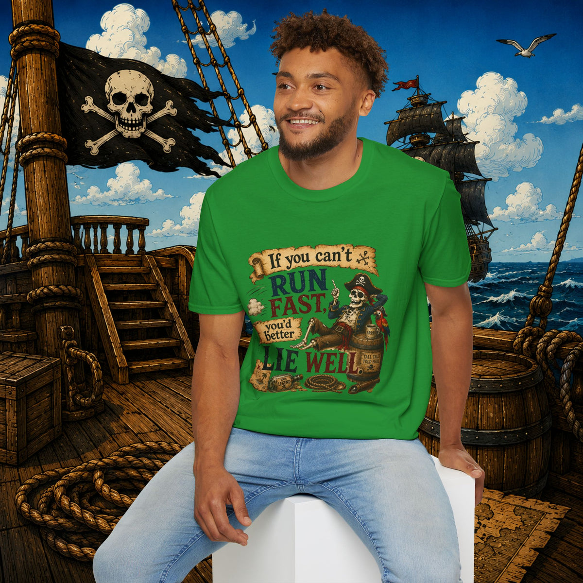 Run Fast, Lie Well Pirate T-Shirt