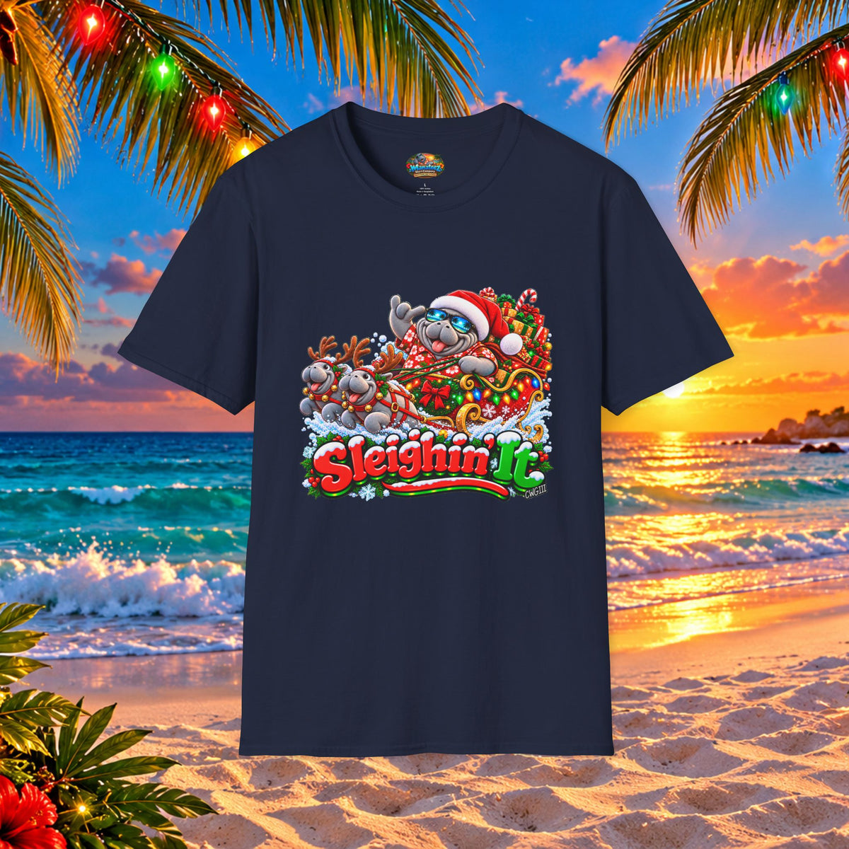Sleighin’ It Christmas Holiday T-Shirt