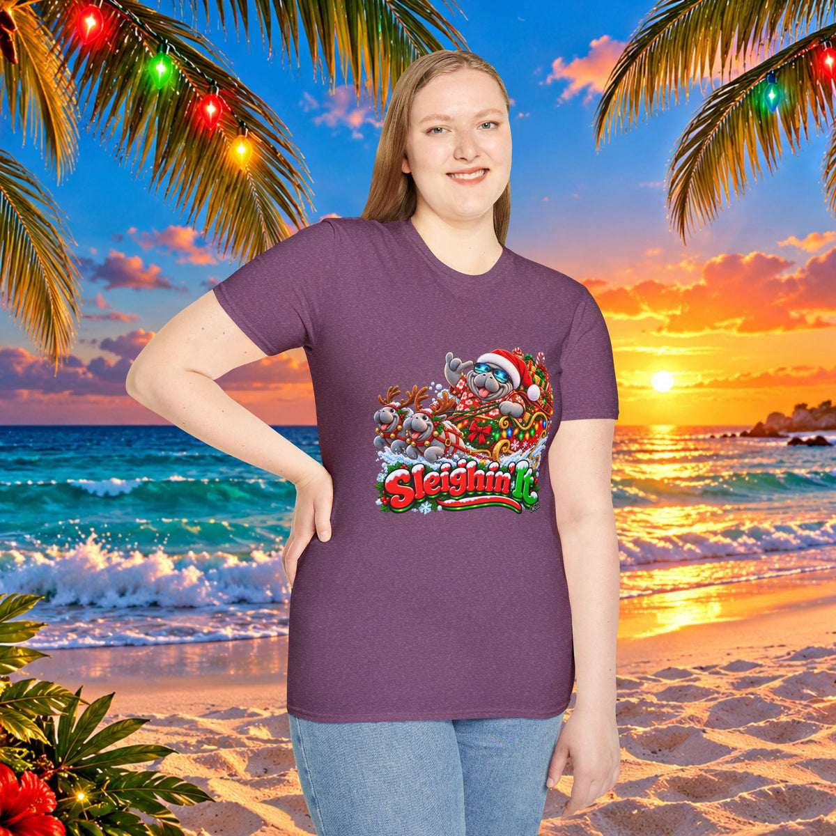 Sleighin’ It Christmas Holiday T-Shirt