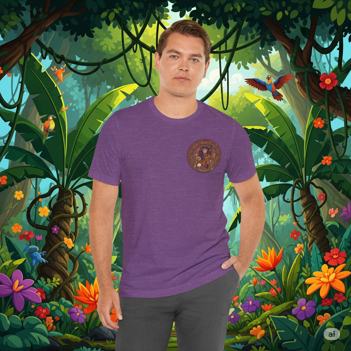 Vintage Style Fat Tony and the Chunky Monkey Trio Shirt - Retro Band Tee