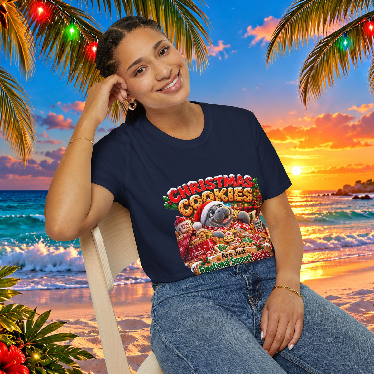 Christmas Cookies Emotional Support Snacks T-Shirt