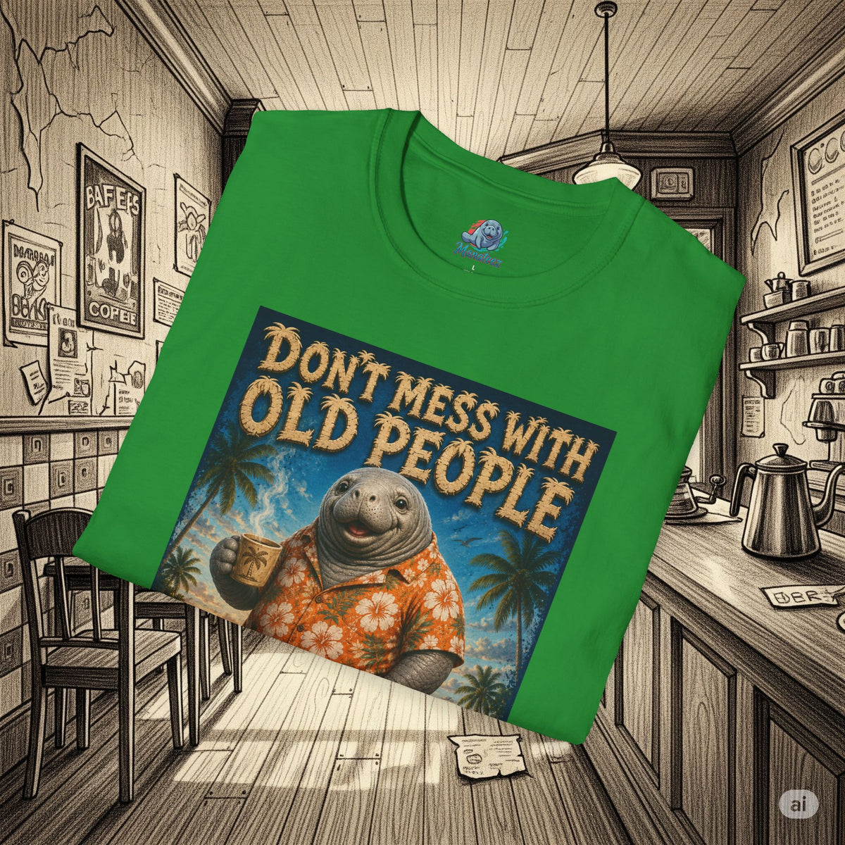 Don’t Mess With Old People Funny Vintage T-Shirt