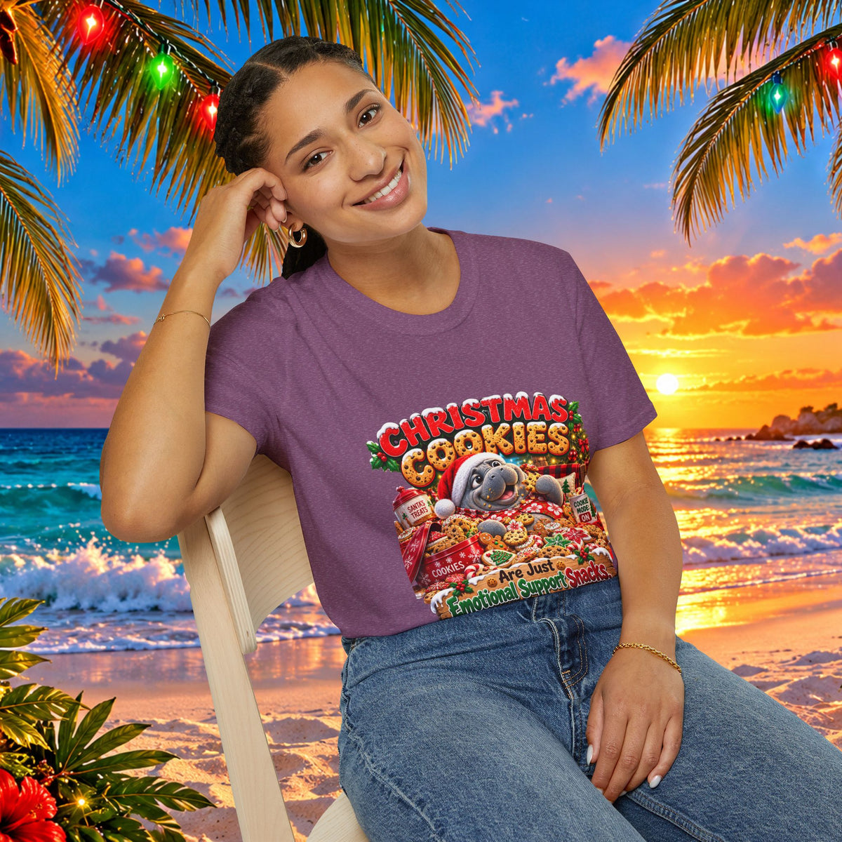 Christmas Cookies Emotional Support Snacks T-Shirt