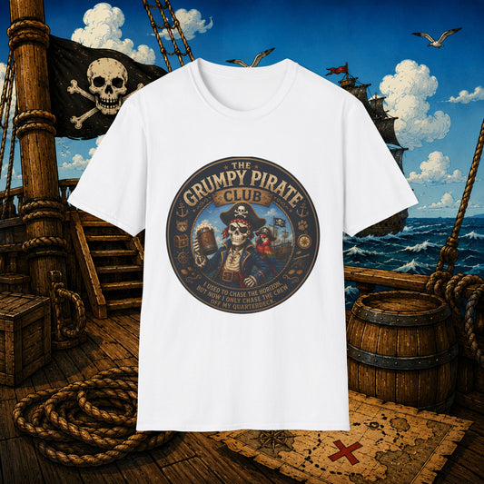 The Grumpy Pirate Skeleton Club T-Shirt